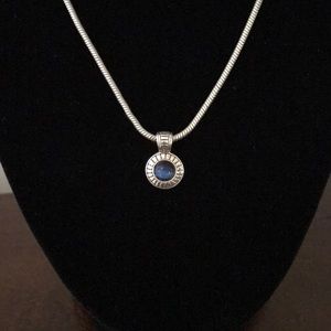 Jewelry - Navy Blue & Silver Tone Necklace Jewelry - Navy Blue & Silver Tone Necklace